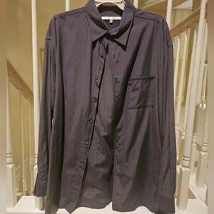 Perry Ellis Dark Gray Casual Button Down Shirt